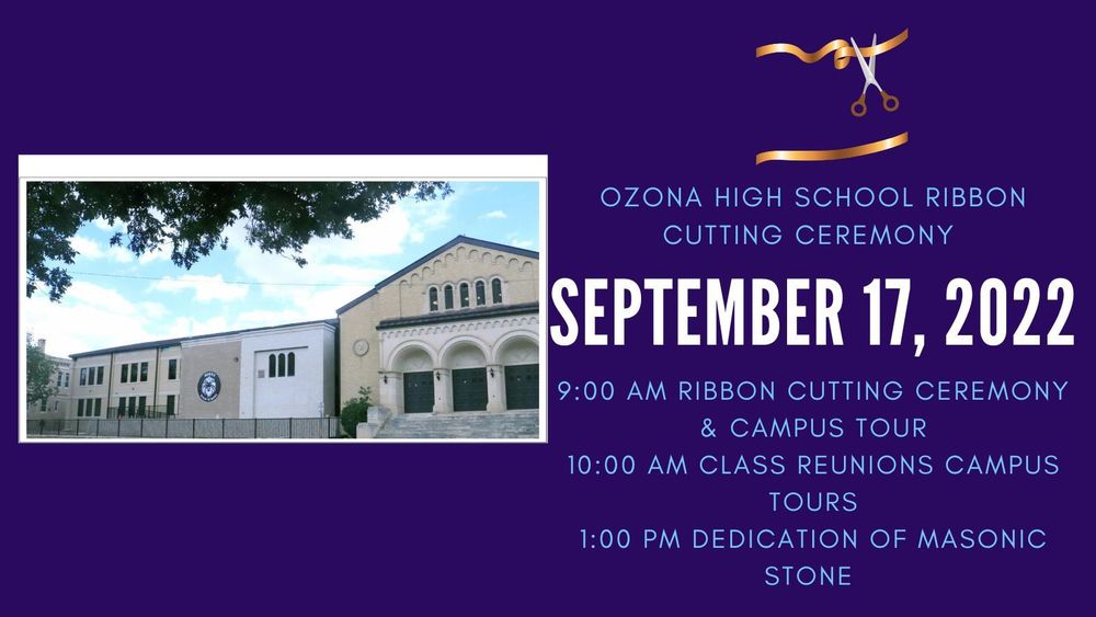OHS Ribbon Cutting Ceremony Ozona Middle School